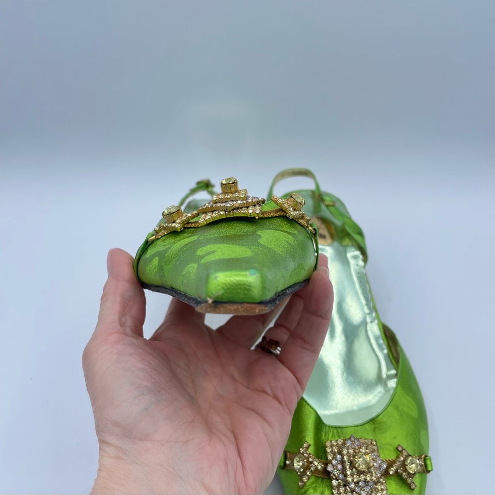 Bruno Giordano Embellished Shoes 44 Green - Picture 12 of 17